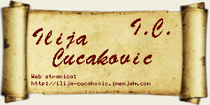 Ilija Čučaković vizit kartica